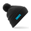 Personalised Pom Pom Beanie Bobble Hat With Name Slogan Custom Mens Womens