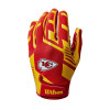WILSON Kansas City Chiefs NFL stretch fit receivers gloves [adult]