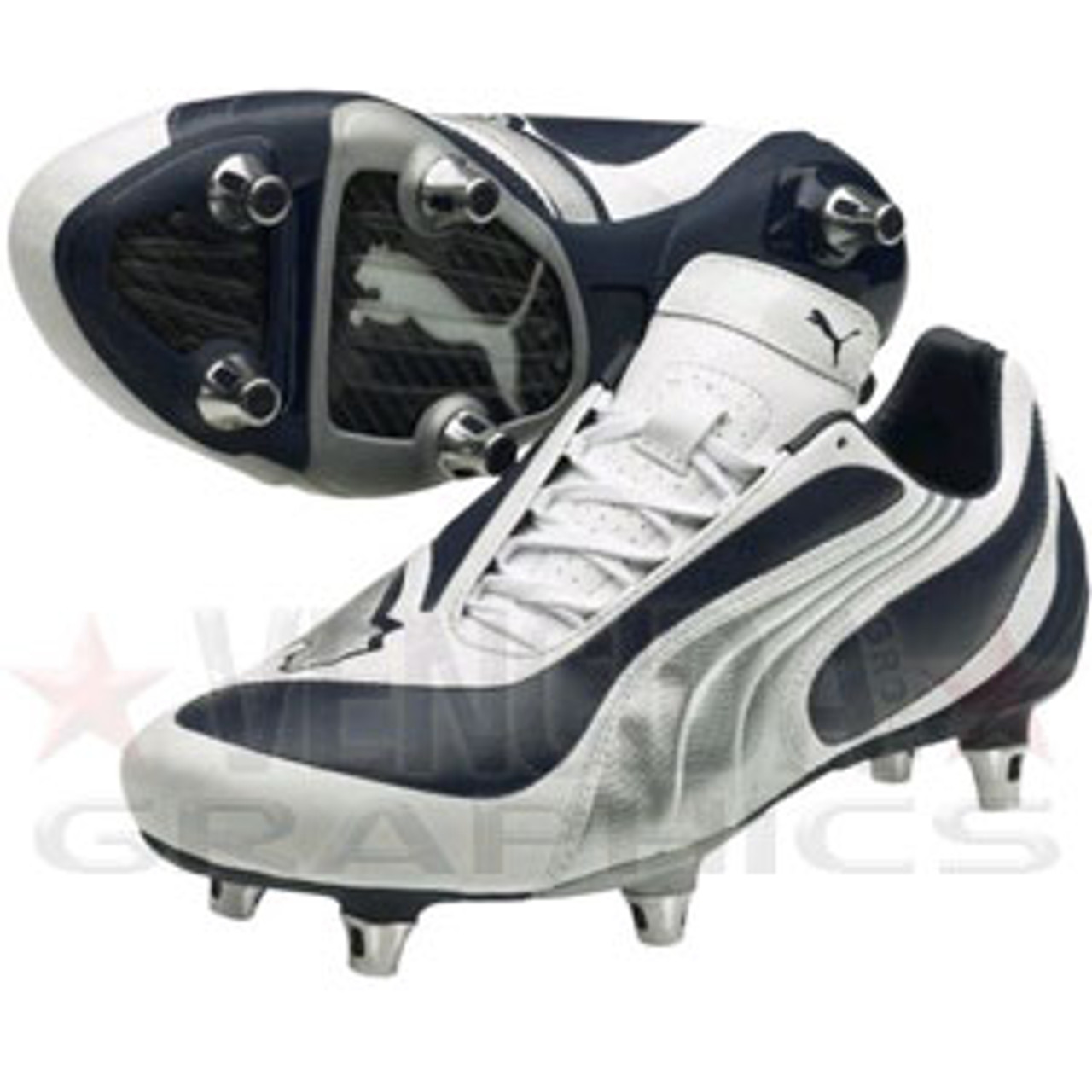 silver puma football boots