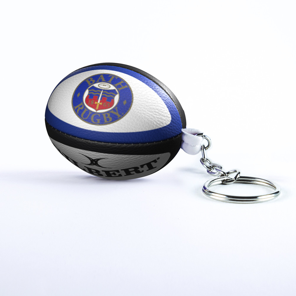 Key Ring Rugby Ball GILBERT bath rugby ball key ring