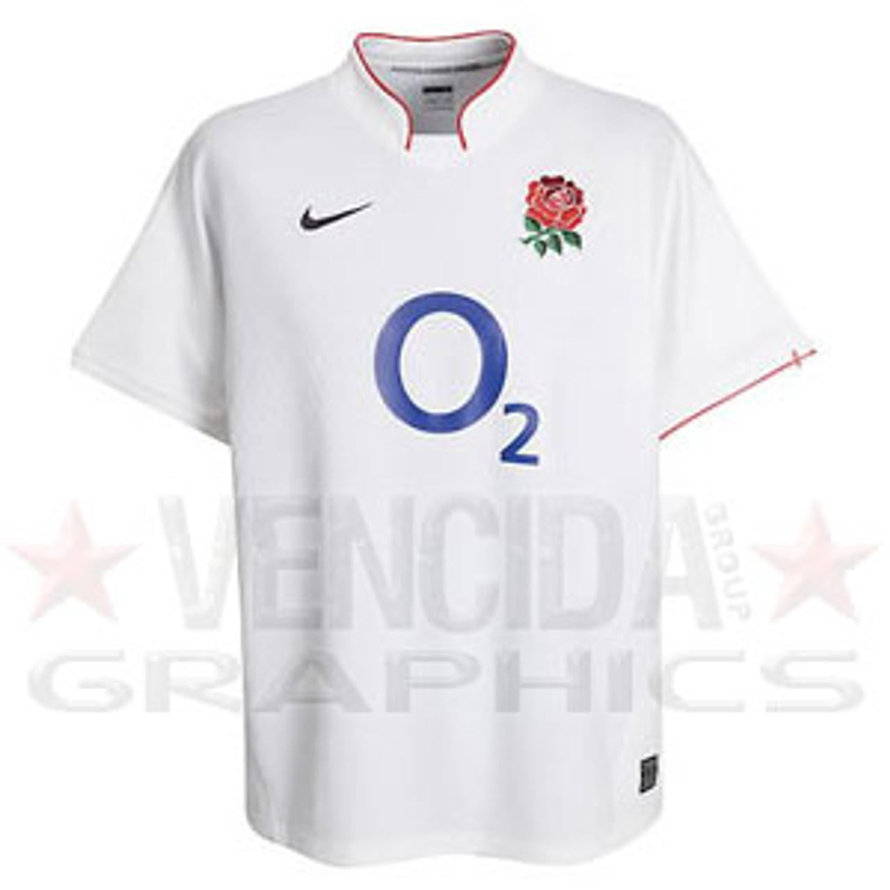 Socialismo Cerdo ensillar NIKE England Home Replica Rugby Shirt 09/10