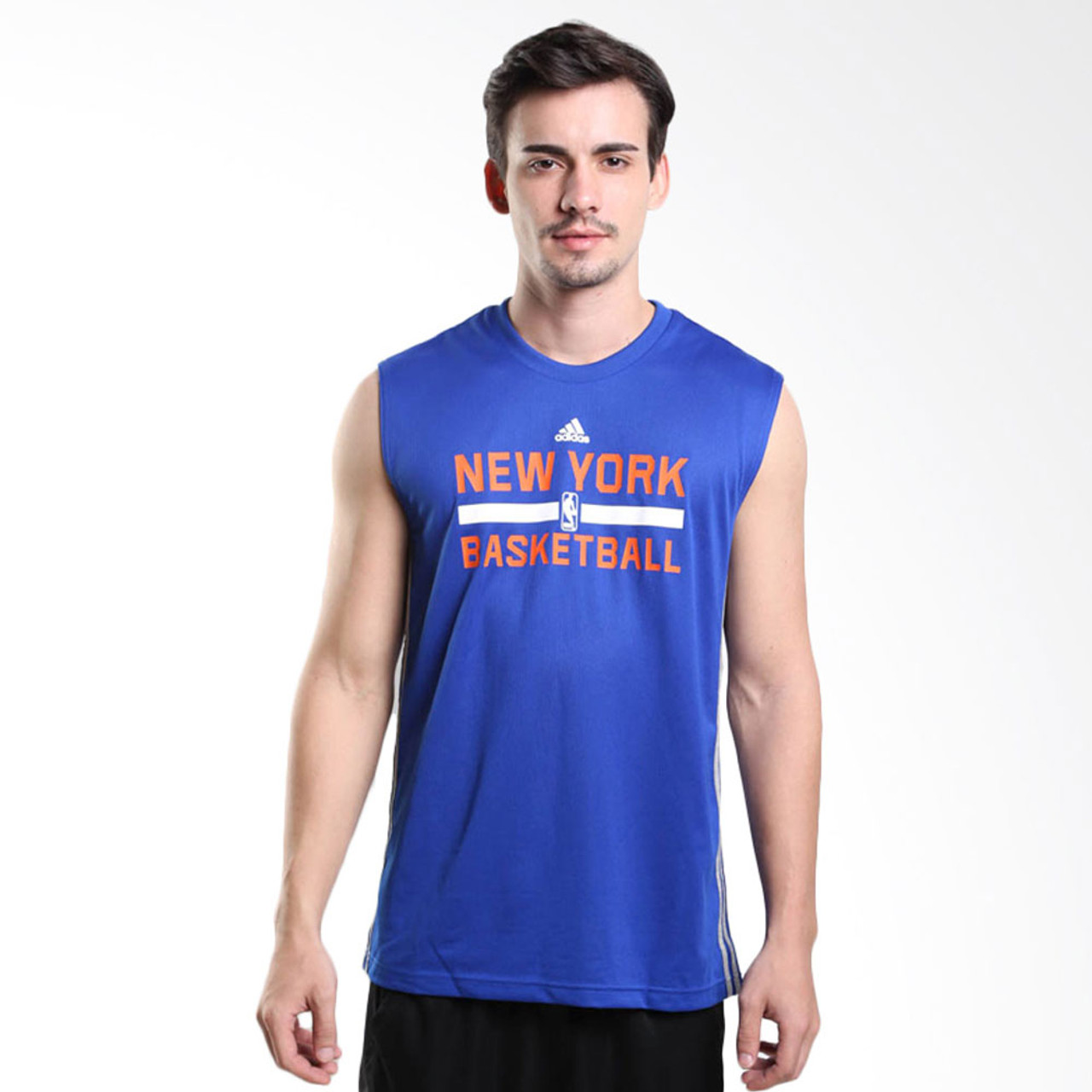 ADIDAS NBA New York Knicks Basketball Reversible tank [blue/grey]