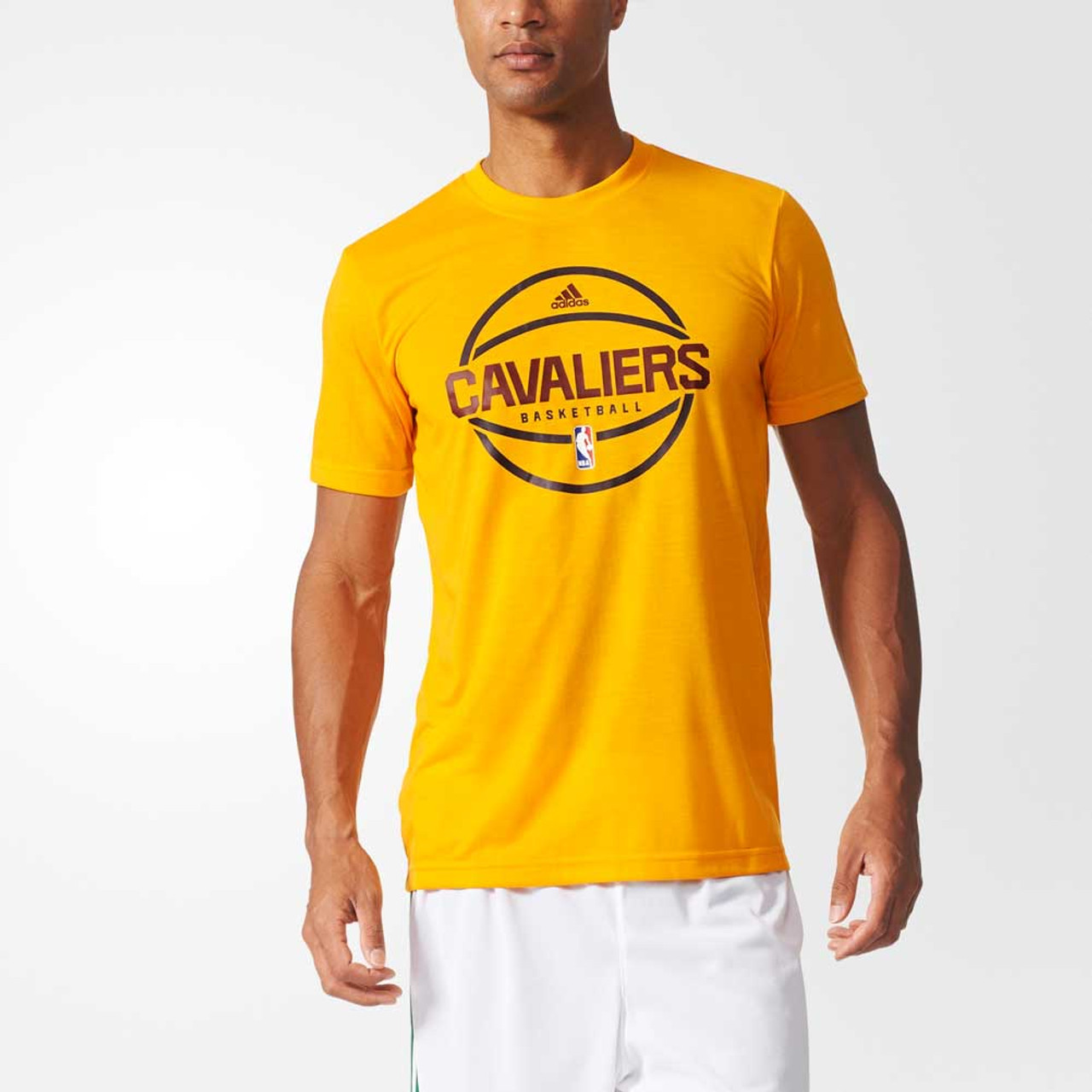 Prima Fresco componente ADIDAS cleveland cavaliers basketball summer run shooter t-shirt [yellow]