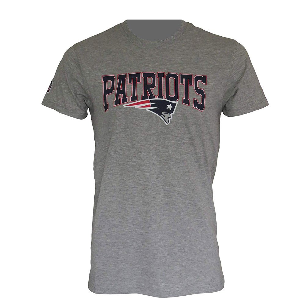 New Era New England Patriots Team Script Tee Shirt Grey