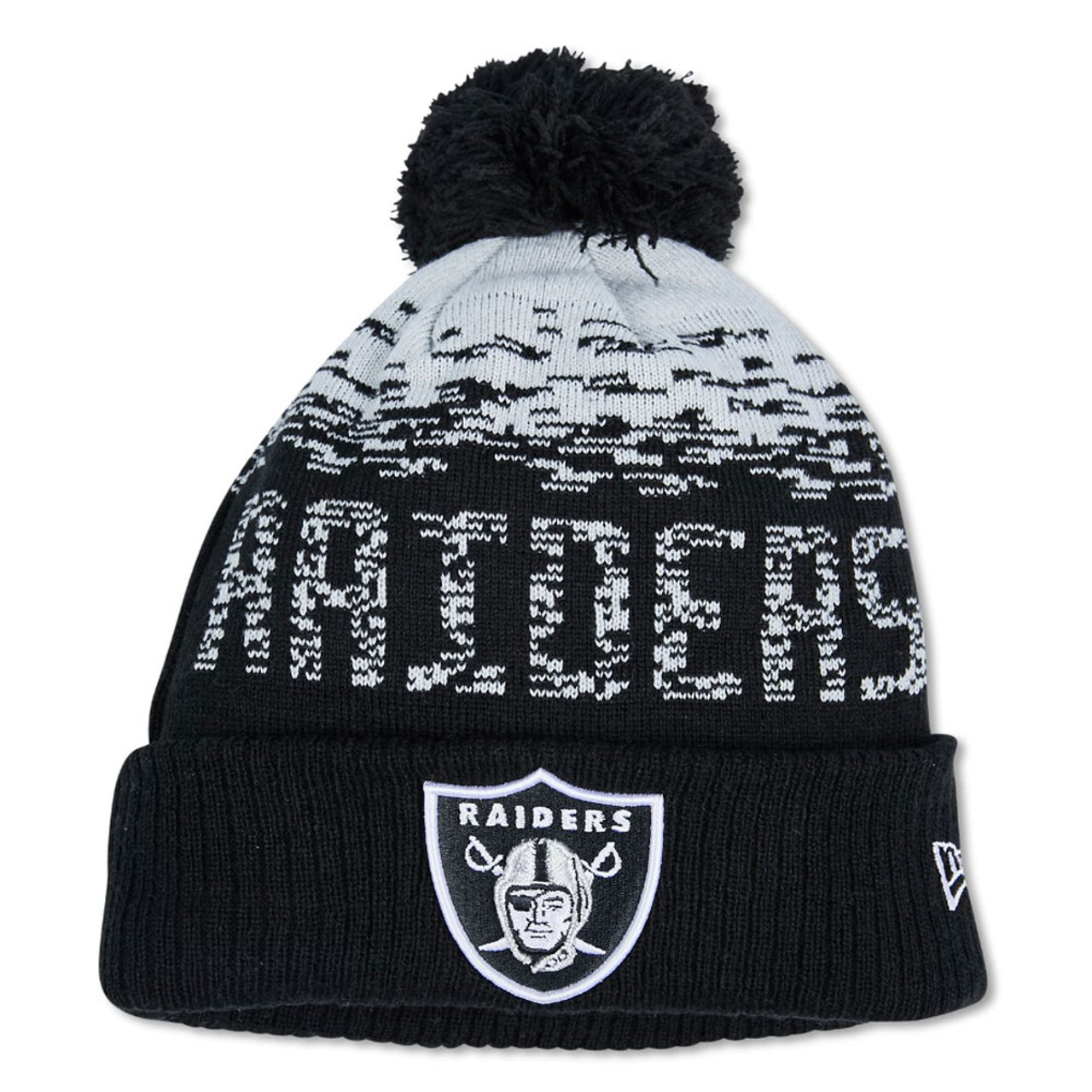 las vegas raiders bobble hat