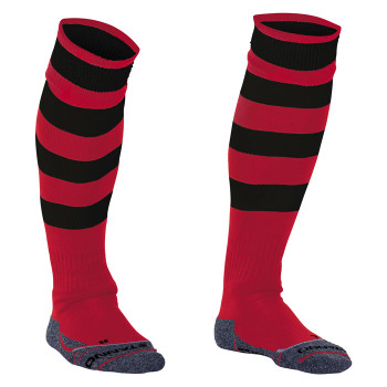 STANNO Original Hooped Socks [black/red] senior