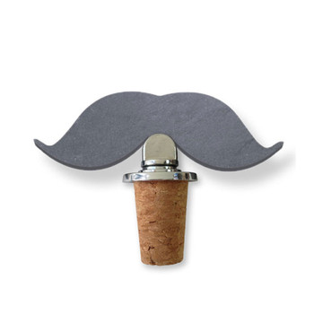 SPARQ cork wine stopper [mustache]