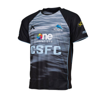 X-BLADES cronulla Sharks NRL Training rugby t-shirt [black/grey]