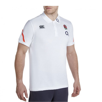 CCC England Rugby Cotton Training Polo [White]