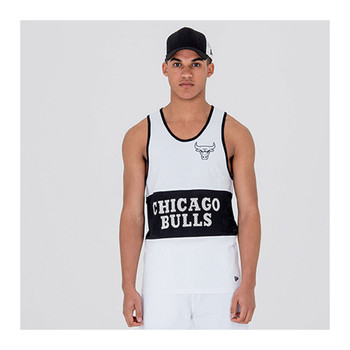 NEW ERA Chicago Bulls Team White Mesh Basketball Tank [white]