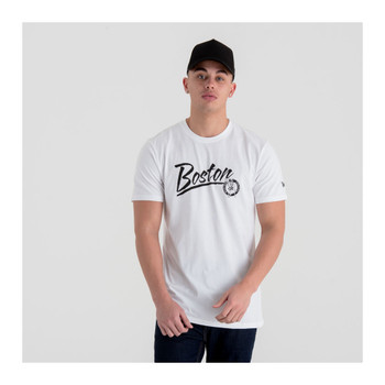 NEW ERA Boston Celtics cotton T-Shirt [white]