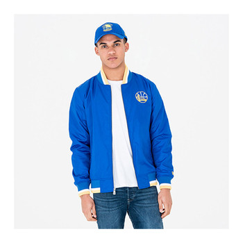 NEW ERA Golden State warriors NBA Team Varsity Jacket [blue]