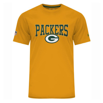 NEW ERA Green Bay Packers Team Script Tee Shirt [yellow]