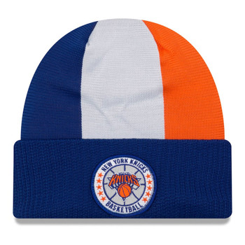 NEW ERA new york knicks NBA tip-off beanie hat [blue/white/orange]