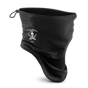 TORTUGA PIRATES rugby supporters neck gaiter / face mask [black]