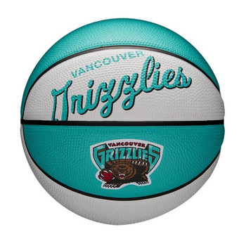 WILSON Memphis grizzlies NBA retro mini basketball [turquoise/white]