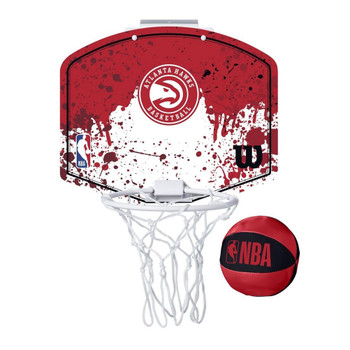 WILSON atlanta hawks NBA mini team hoop set [red/white]