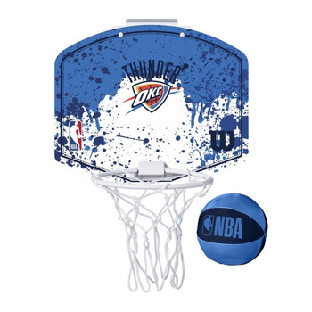 WILSON oklahoma city thunder NBA mini team hoop set [blue/white]