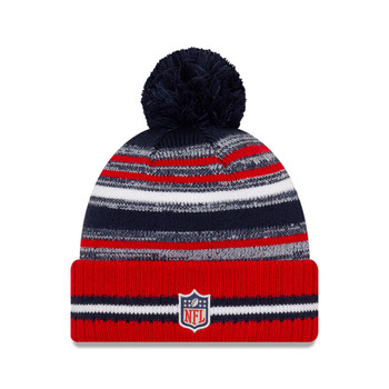 NEW ERA Tampa Bay Buccaneers NFL sideline sport knit bobble hat [red]