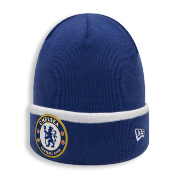 NEW ERA chelsea football patch beanie hat [blue]