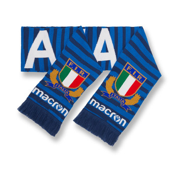 MACRON italy rugby supporter scarf [navy/royal blue]