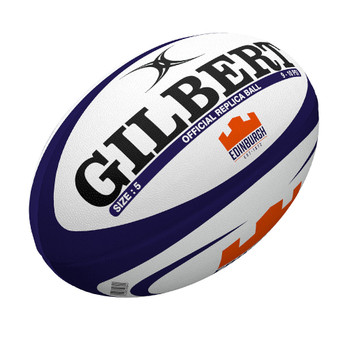 GILBERT Edinburgh Replica Rugby Ball - Size 5 [navy/orange]