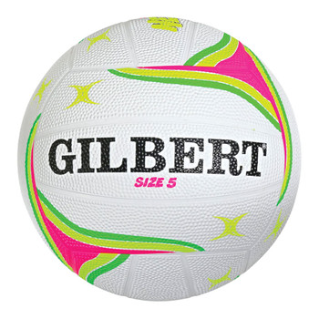 GILBERT APT Training netball [flouro pink/green]