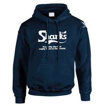 CORBERO sale sharks rugby team in the world' hooded sweatshirt [navy]