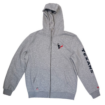 NEW ERA NFL Houston Texans wordmark zip hoody [grey]