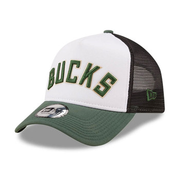 NEW ERA Milwaukee Bucks NBA A-Frame Trucker Cap [green/white/black]