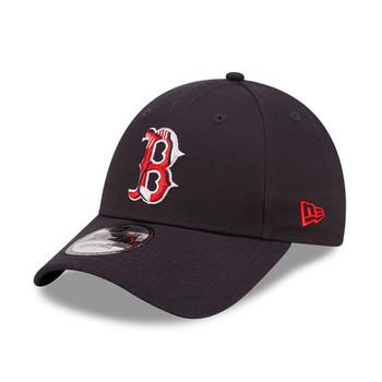 NEW ERA Boston Redsox Team Logo Navy 9FORTY Adjustable Cap [Navy]