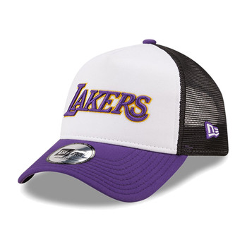 NEW ERA LA Lakers Team Colour Purple A-Frame Trucker Cap [black/white/purple]