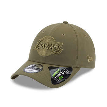 NEW ERA LA Lakers Repreve Green 9FORTY Adjustable Cap [khaki green]