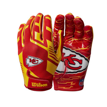 WILSON Kansas City Chiefs NFL stretch fit receivers gloves [adult]