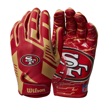 WILSON San Francisco 49ers NFL stretch fit receivers American football gloves [adult]