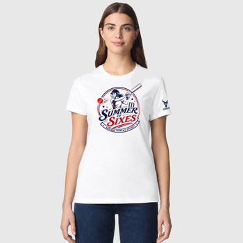 CORBERO ladies softstyle t-shirt ENGLAND SUMMER SIXES CRICKET 2026 [white]