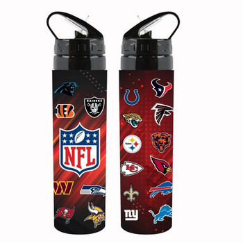 NFL Team Aluminium Bottle 750ml [black/red]