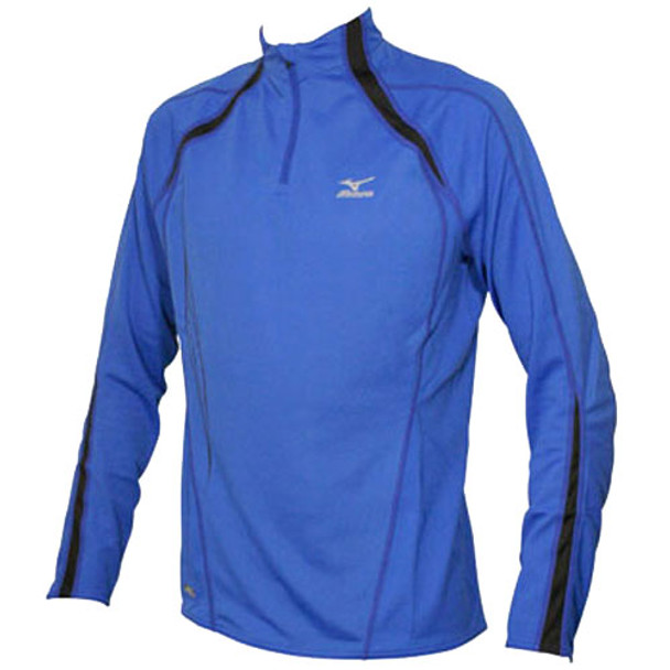 MIZUNO Performance Long Sleeve Half Zip Shirt [blue]
