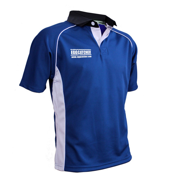 EGGCATCHER canberra match shirt junior [blue/white]