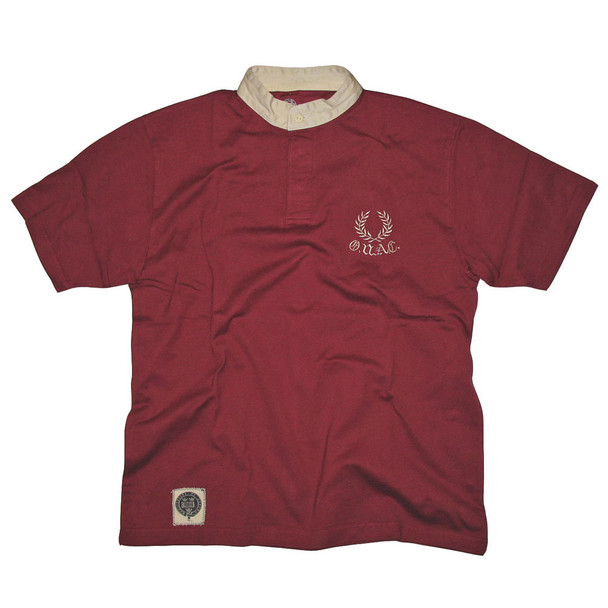 Oxford University short sleeve rugby shirt [maroon]
