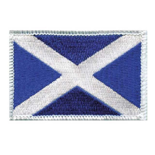 Scotland Flag Embroidered Iron-on (or sew on) Badge