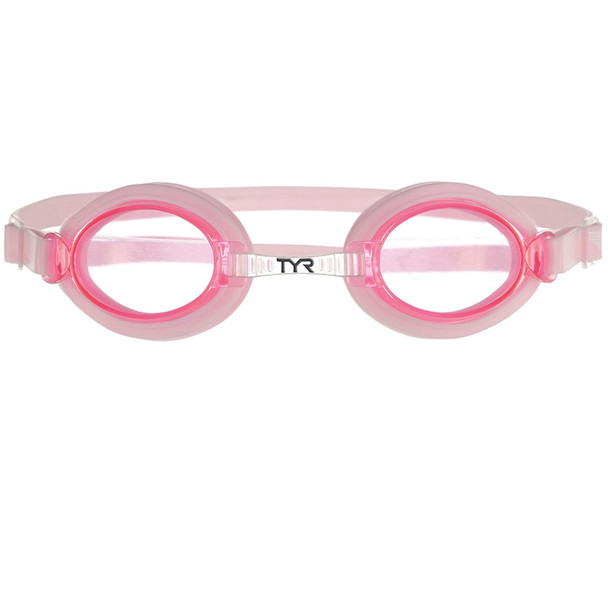 TYR qualifier kids swimming goggles [pink]