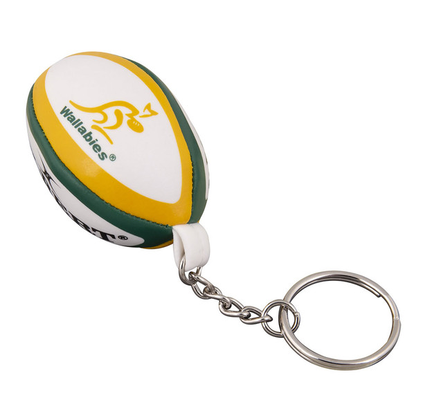 Key Ring Rugby Ball GILBERT australian wallabies rugby ball key ring