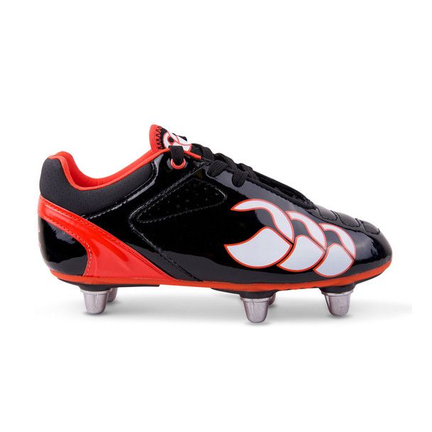 CCC phoenix club 6 stud junior rugby boots black/white/red]