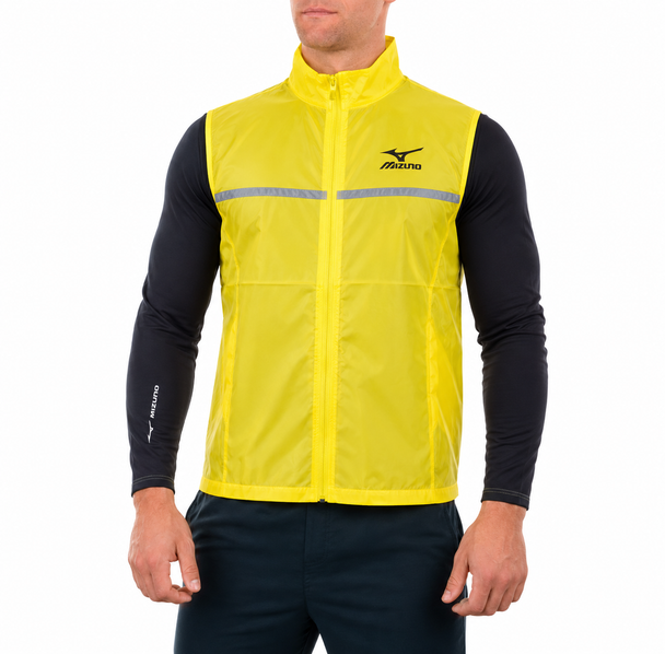 MIZUNO Hi-Viz running vest [yellow]