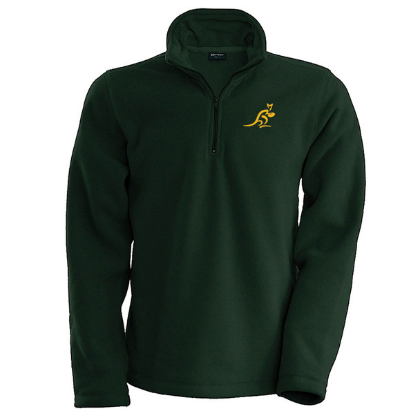 AUSTRALIA rugby cold weather 1/4 zip micro fleece