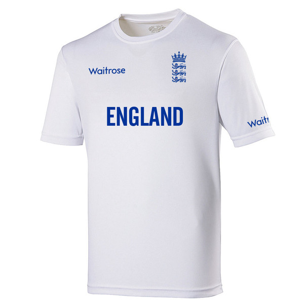 ENGLAND cricket performance training t-shirt [white]