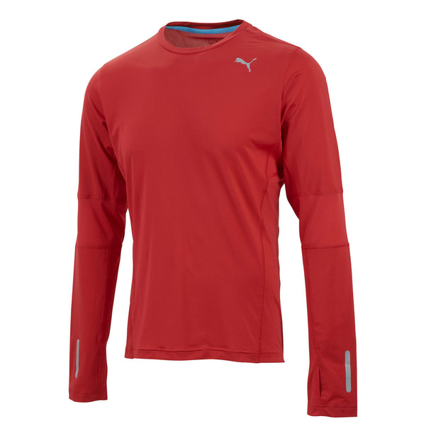 PUMA Pure Fitted Long Sleeve Tee [red]