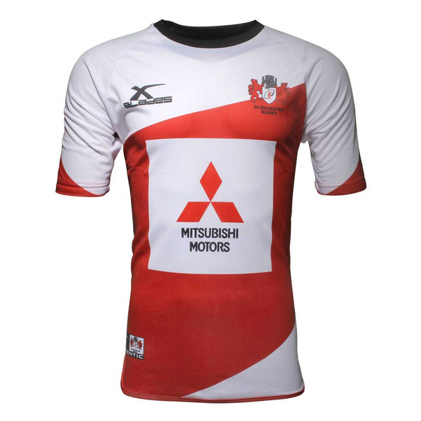 X-BLADES gloucester rugby player's training t-shirt [white/red]