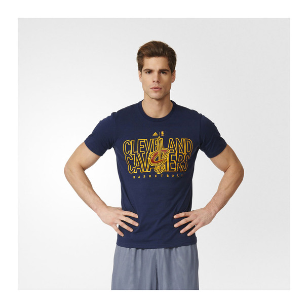 ADIDAS cleveland cavaliers basketball  cotton t-shirt [navy]